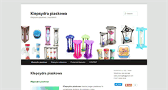 Desktop Screenshot of klepsydra-piaskowa.pl