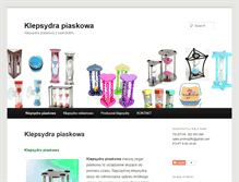 Tablet Screenshot of klepsydra-piaskowa.pl